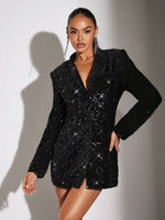 Black sequin jacket costume - Vignette | Glow&amp;Glitz