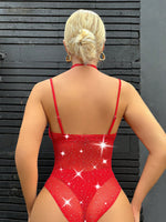 Red bodysuit mesh - Vignette | Glow&amp;Glitz
