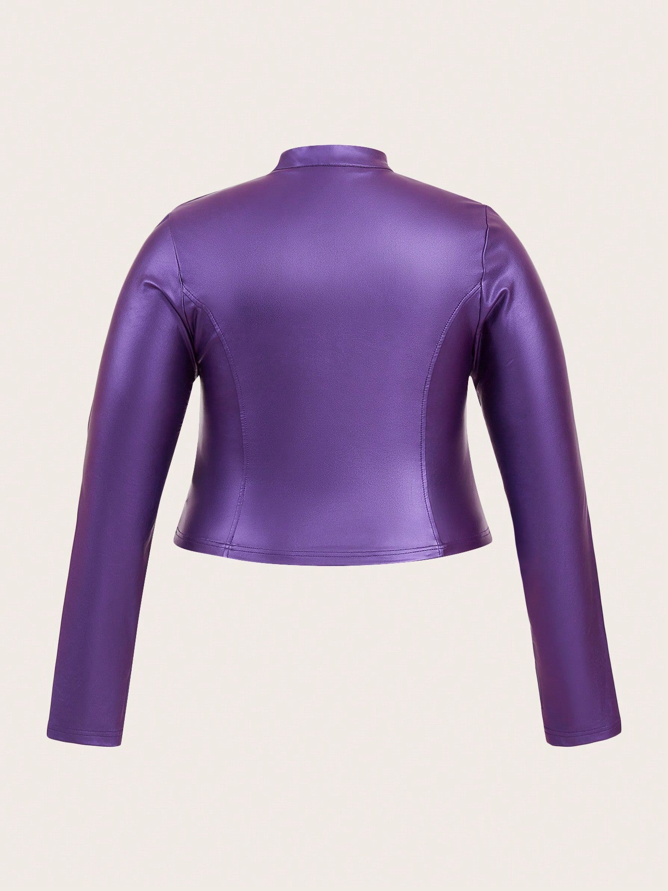 Purple metallic jacket backside