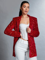 Sparkly red jacket - Vignette | Glow&amp;Glitz