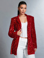 Sparkly red jacket - Vignette | Glow&amp;Glitz