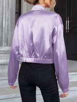 Purple shiny jacket - Vignette | Glow&amp;Glitz