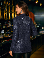 Blue shiny jacket - Vignette | Glow&amp;Glitz