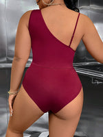 One shoulder bodysuit red - Vignette | Glow&amp;Glitz