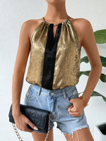 Black and gold sequin bodysuit - Vignette | Glow&amp;Glitz
