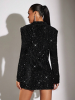 Black sequin jacket costume - Vignette | Glow&amp;Glitz