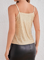 Champagne sequin cami top - Vignette | Glow&amp;Glitz