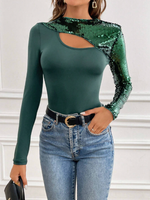 Green sequin mermaid bodysuit - Vignette | Glow&amp;Glitz