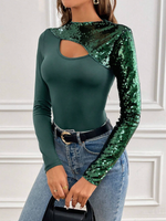 Green sequin mermaid bodysuit - Vignette | Glow&amp;Glitz