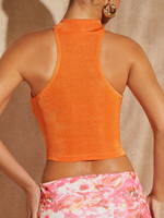 Orange sequin dance top - Vignette | Glow&amp;Glitz